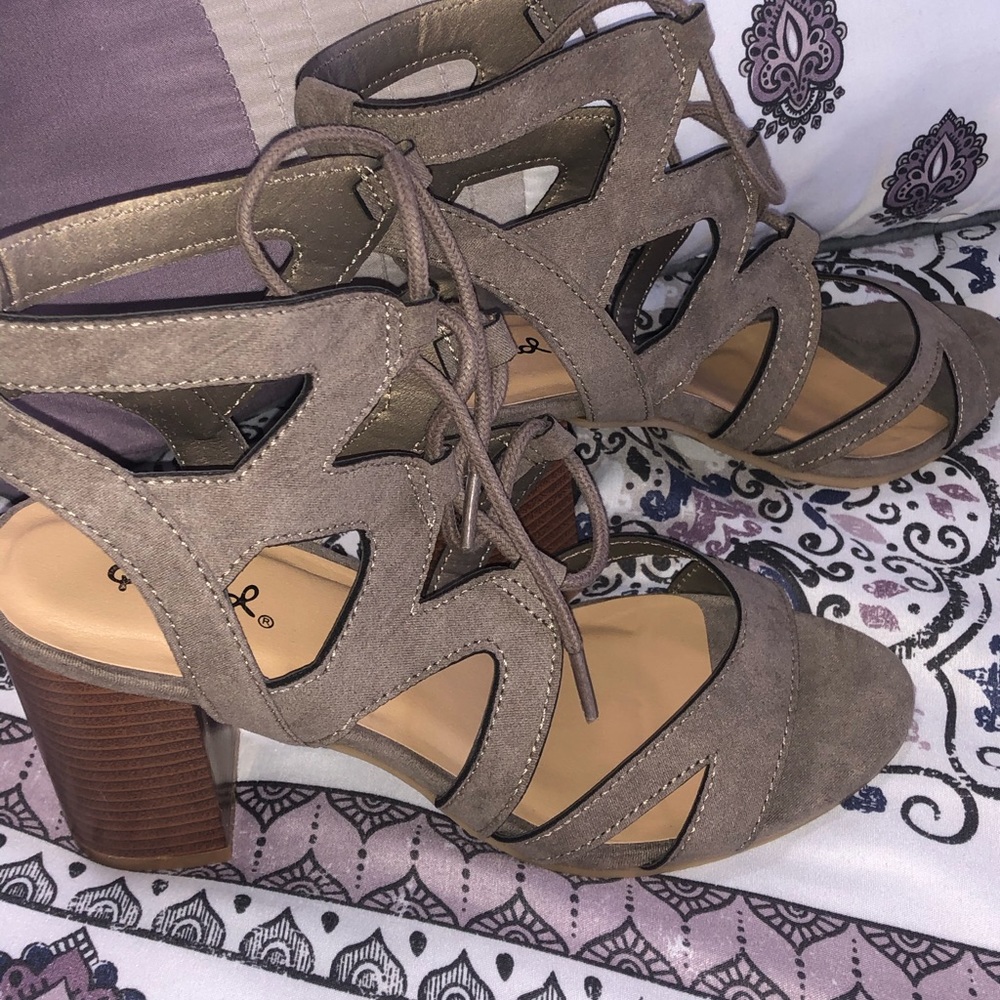 Lace up heels